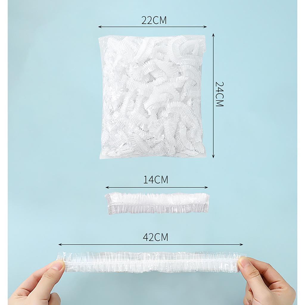 Универсальные пакеты для хранения свежих продуктов, эластичные пластиковые крышки для еды для еды (200 шт.)