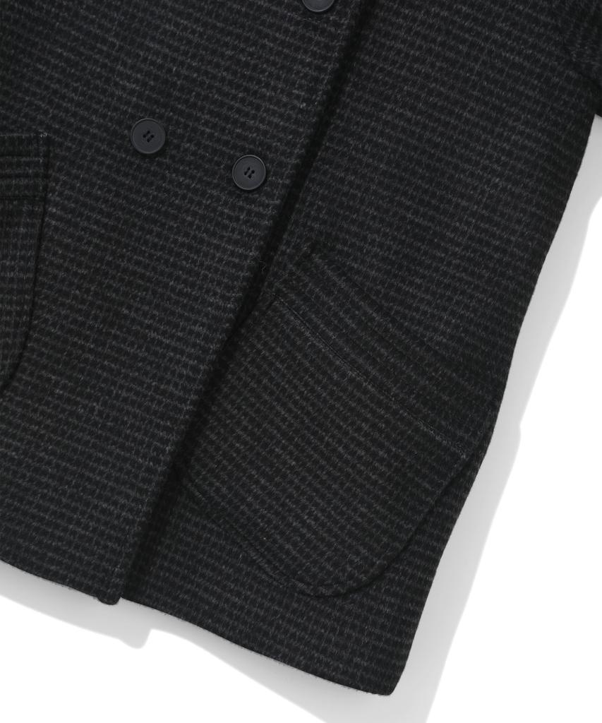 CGP (Women) Double Button Half Coat - Charcoal