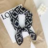 2024 New Fashionable Versatile Silk Scarf 68 Cm Printed Sunscreen Decorative Small Square Scarf Velvet Texture Scarf