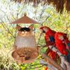 Cat-Shaped Parrot Feeding Station Squirrel-proof Bird Water Bowl Bird Feeder  Garden