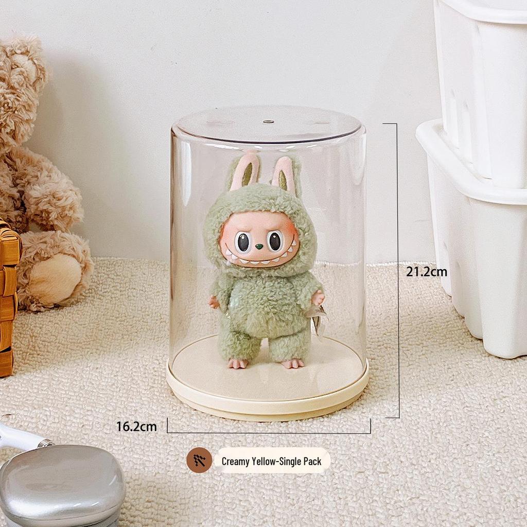 Rotating Labubu Plush Doll Display and Storage Box