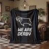 Derby County Theme Fleece Blanket Cozy Soft Plush Blanket For Bedroom Couch Travel