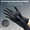 8Mil Heavy Duty Black Nitrile Gloves Disposable Anti-Slip Gardening Gloves with Diamond Textured Grip Working Cleaning Gloves