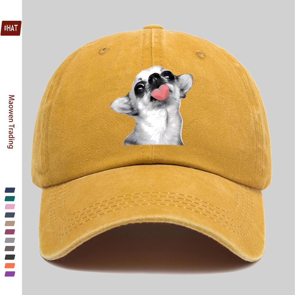 pc Cute Chihuahua WomenS Fashion Casual Sport Style Print Baseball with Trendy Print Design Sun Hat Party Decoration Hat Comfo