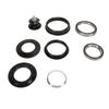 Bicycle Front Fork Bowl Set Aluminum Alloy Dual Bearings Mountain Bike Headset Spacers for 44‑56mm Tapered Head Tube