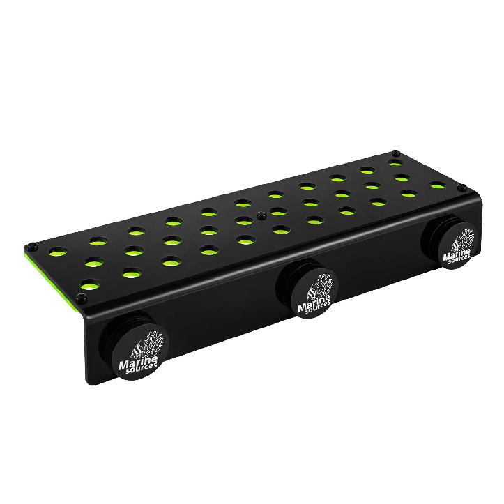 Marine SPS Coral Holder - Strong Magnetic Fluorescent Rack (4-32 Holes) High-Gloss Dual-Layer | Suspended Luminescent Mount