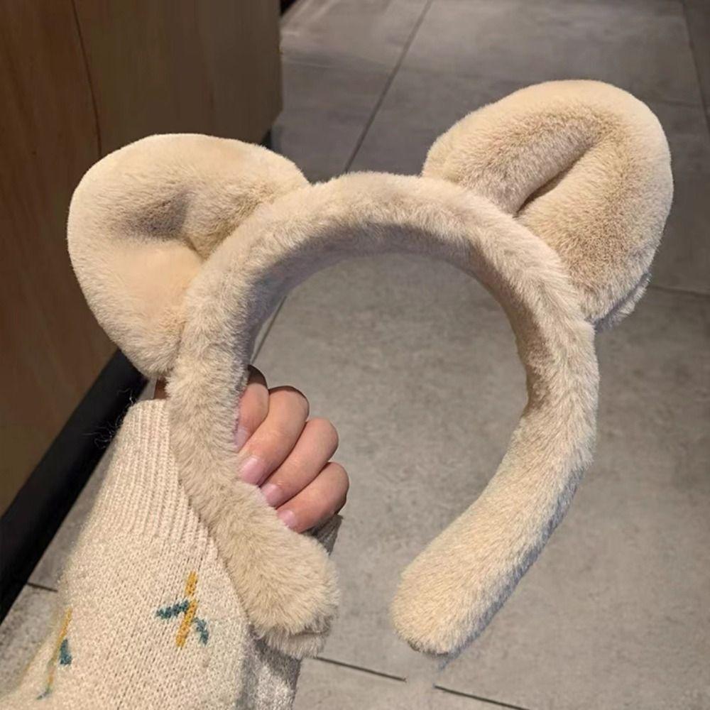 Мультяшная плюшевая повязка на голову, широкая плюшевая повязка на голову, простая повязка на голову с кошачьими ушками, вечеринка