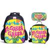 Школьный набор с принтом Yogabbagabba Yo Gabba Gabbalan Рюкзак Сумка для еды Пенал Набор из 3 предметов