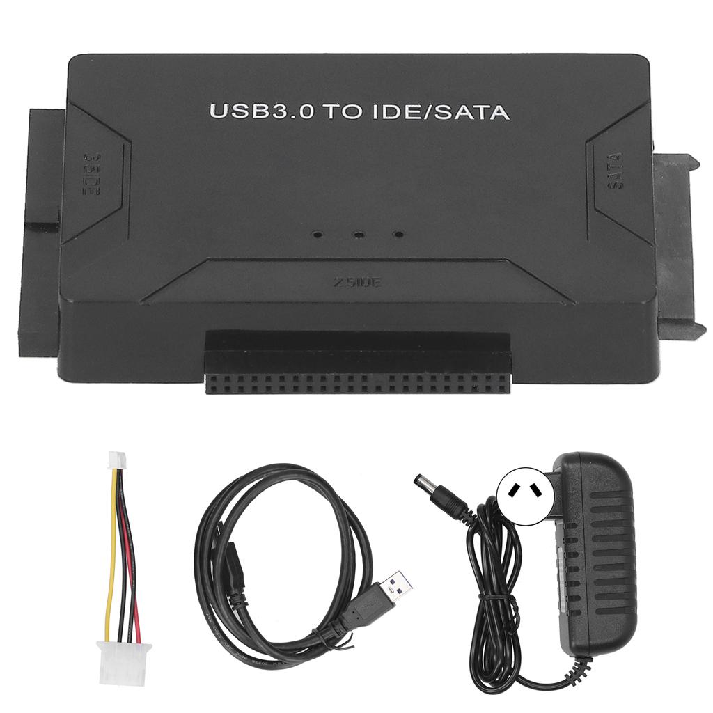 Конвертер USB 3.0 в IDE SATA, комплект адаптера для внешнего жесткого диска, кабель 2,5 дюйма, 3,5 дюйма, 100–240 В, AU