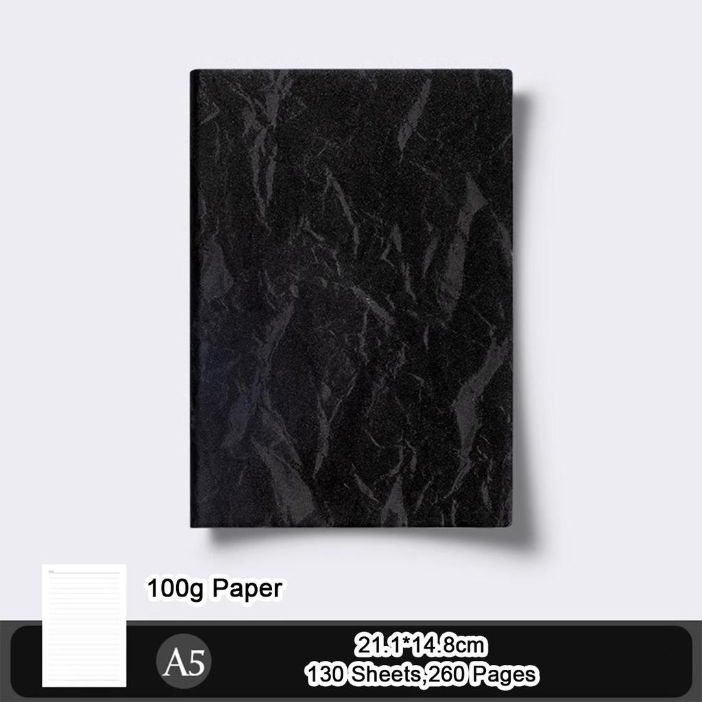 A5 Leather Business Notebook, Diary, Student Subject Notebook, Work Meeting Record Book, Excerpt Book, Lined Pages