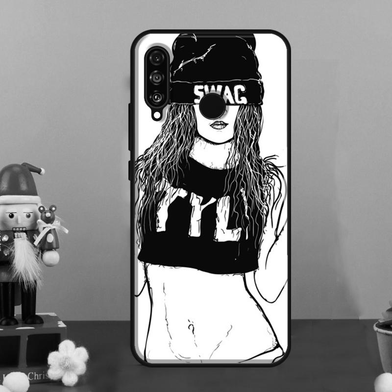 Чехол Bad Girl для Huawei Nova 9 10 SE 12i 12s 11i 8i Y90 Y60 Y70 Y72 Y73 Y61 Y91 P30 P40 Lite P60 Pro