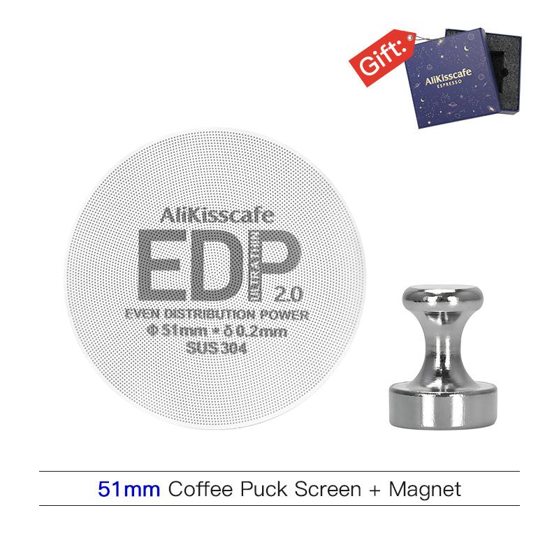 Alikisscafe Фильтр-экран для темперовки эспрессо 51мм 53.5мм 58.5мм 57мм Для рожка Delonghi Breville Инструменты бариста Кофейный аксессуар