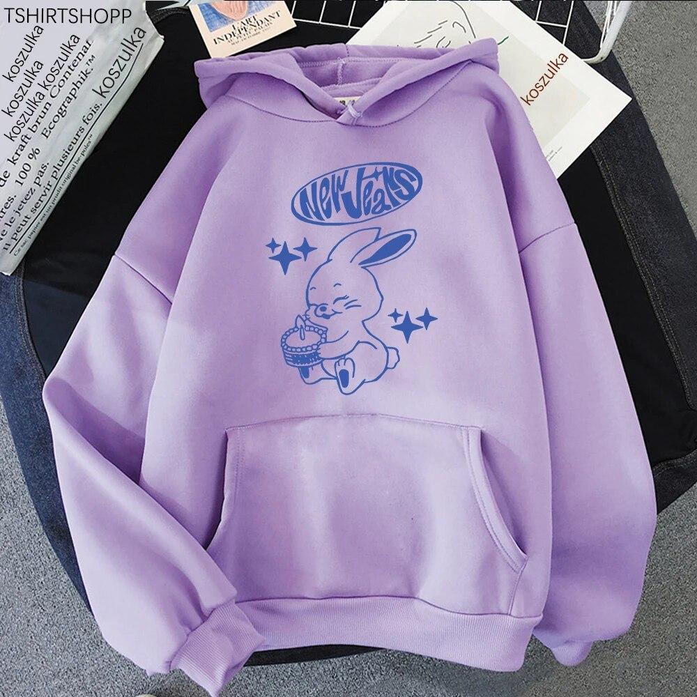 NewJeans Tokki Bunnies, подарок на день рождения, толстовка для женщин/мужчин, Harajuku, эстетические толстовки с графическим рисунком, унисекс, осень-зима, с капюшоном, Sudaderas