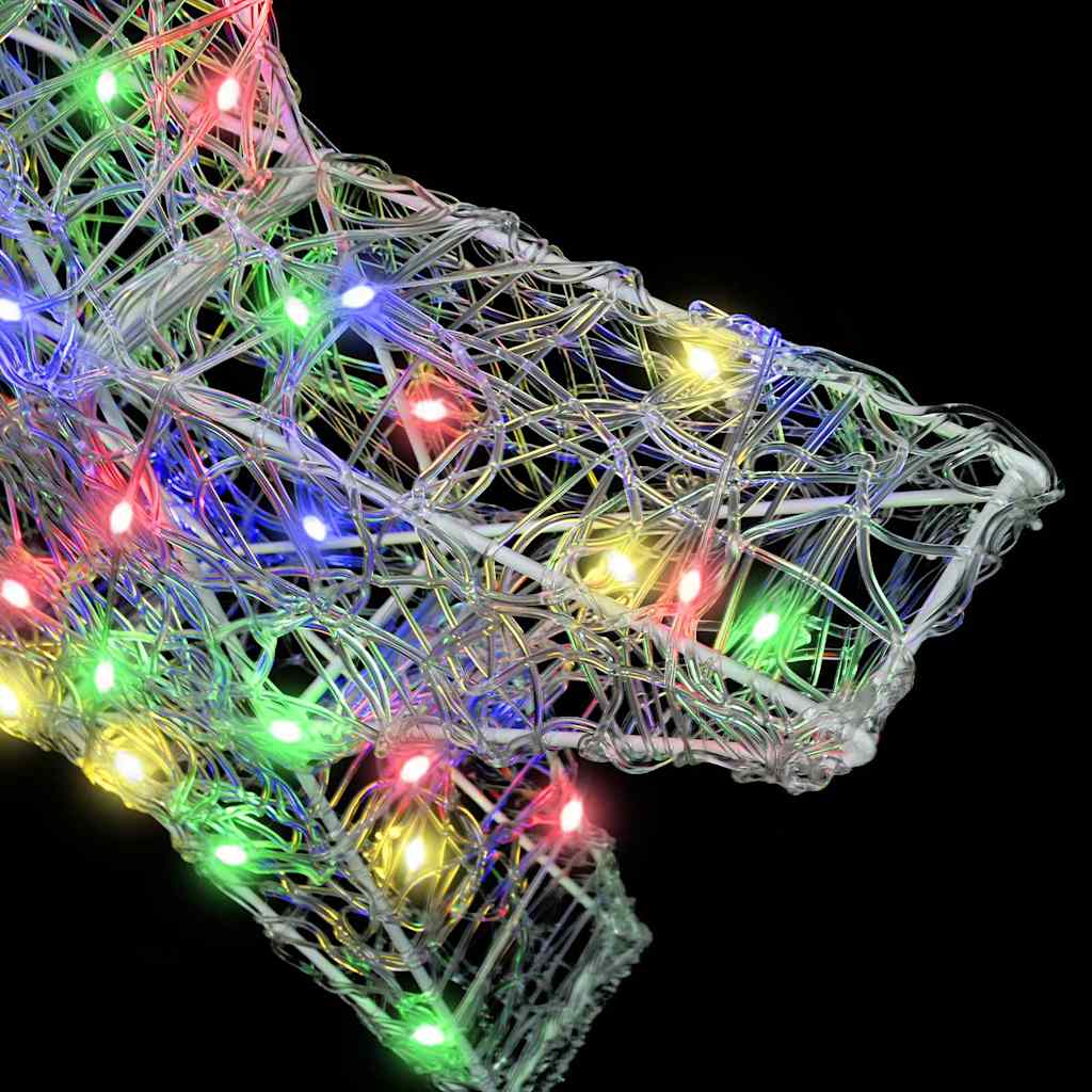 3D Star with 50 LEDs Multicolor 55 x 53.5 x 10 cm Acrylic