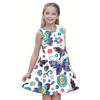 New Summer Fashion Cute Comfortable Butterfly Pattern Children Girls Sleeveless Dresses