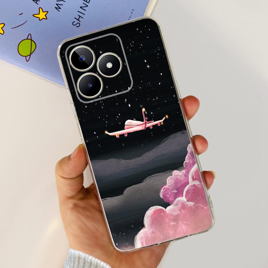 Чехол для Realme Note 50 RMX3834 Милый Кот Расписной Чехол Мягкий Силиконовый Чехол для Телефона Для Realme Note 50 Note50 Задняя Крышка 6.74'' Сумки