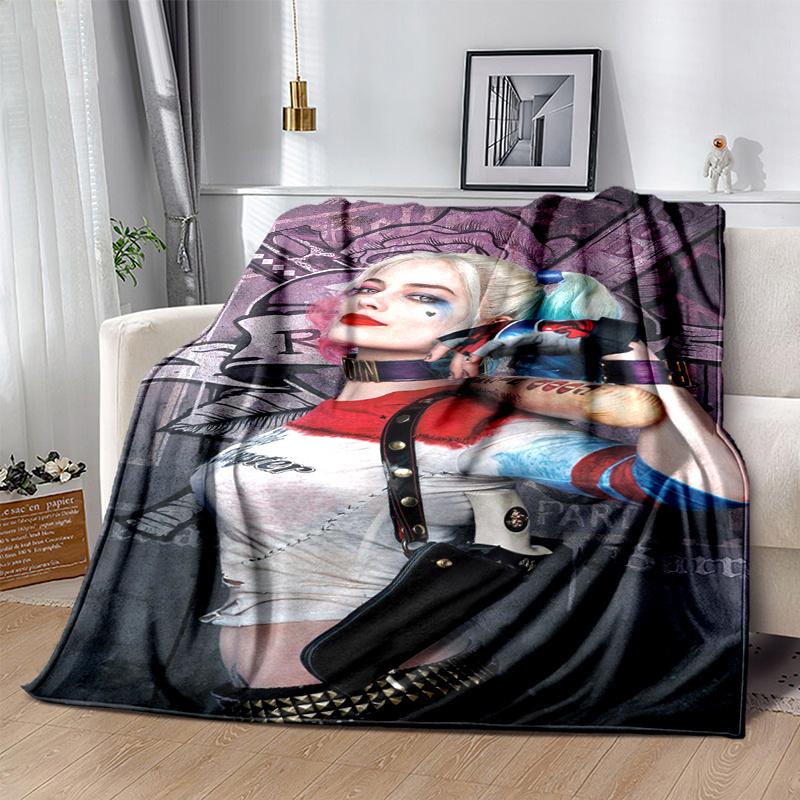 Harley Quinn Inspired Costume Set - Cosplay Outfit for WomenPrint Blanket, Soft Blanket For Sofa Office Bed And Travelling Daughter Birthday