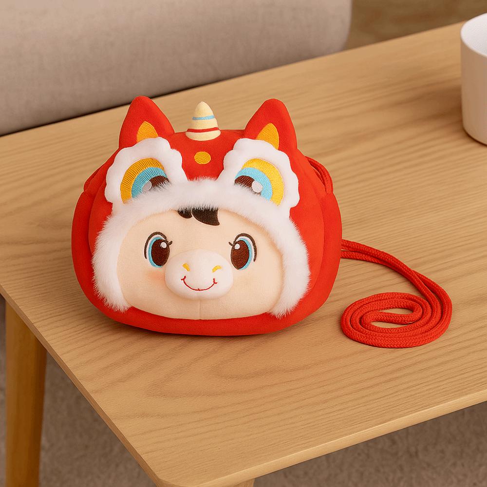 Red Packet Horse Year Money Bag Lucky Horse Lucky Horse Plush Bag Childrens Gift