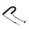 3.5mm Male To Male Spring Aux Cable L Shaped & I Shaped Retractable Cord for Car O Earphone