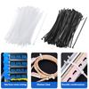 250/500/1000Pcs Universal Nylon Cable Tie Buckle Heavy Duty Self-Locking Nylon Zip Tie Indoor Outdoor Automotive Car Mount Wire Tie Fastener Strap