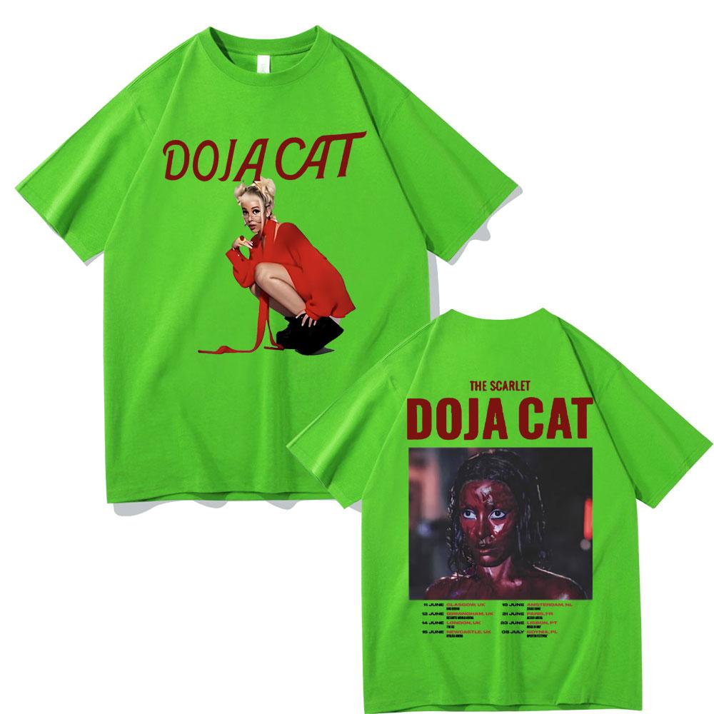 Футболка с графическим принтом Doja Cat Candy The Scarlet, унисекс, хлопковая, оверсайз, женская мода, хип-хоп, винтажные футболки