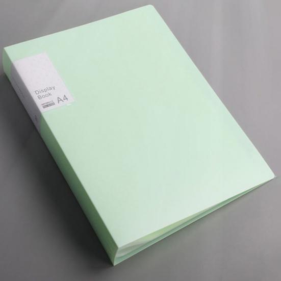 File Folder Double-sided High-Transparency Large Capacity Inner Pockets Multifunctional Sheet Protector with Plastic Sleeves A4 Paper Binder Organizer