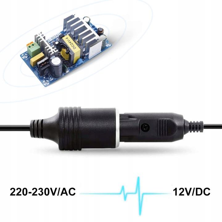 Zasilacz Impulsowy Ac 230V Na Gniazdo Zapalniczki Samochodowej Dc12V 36W 3A