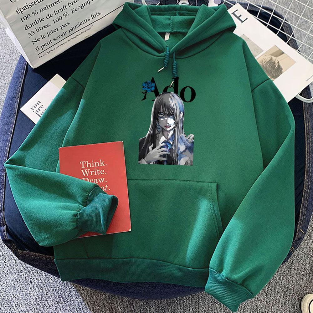 Japan Singer Ado Graphic Hoodies Sudaderas Para Mujer Streetwear Unisex Winter Women/Men Sweatshirts Hooded Print Hoodie