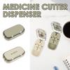 Portable Pill Cutter with Storage Box Pill Crusher with Stainless Steel Blades Dustproof Crusher a Time 1/2 1/3 1/4 Pill Cutter
