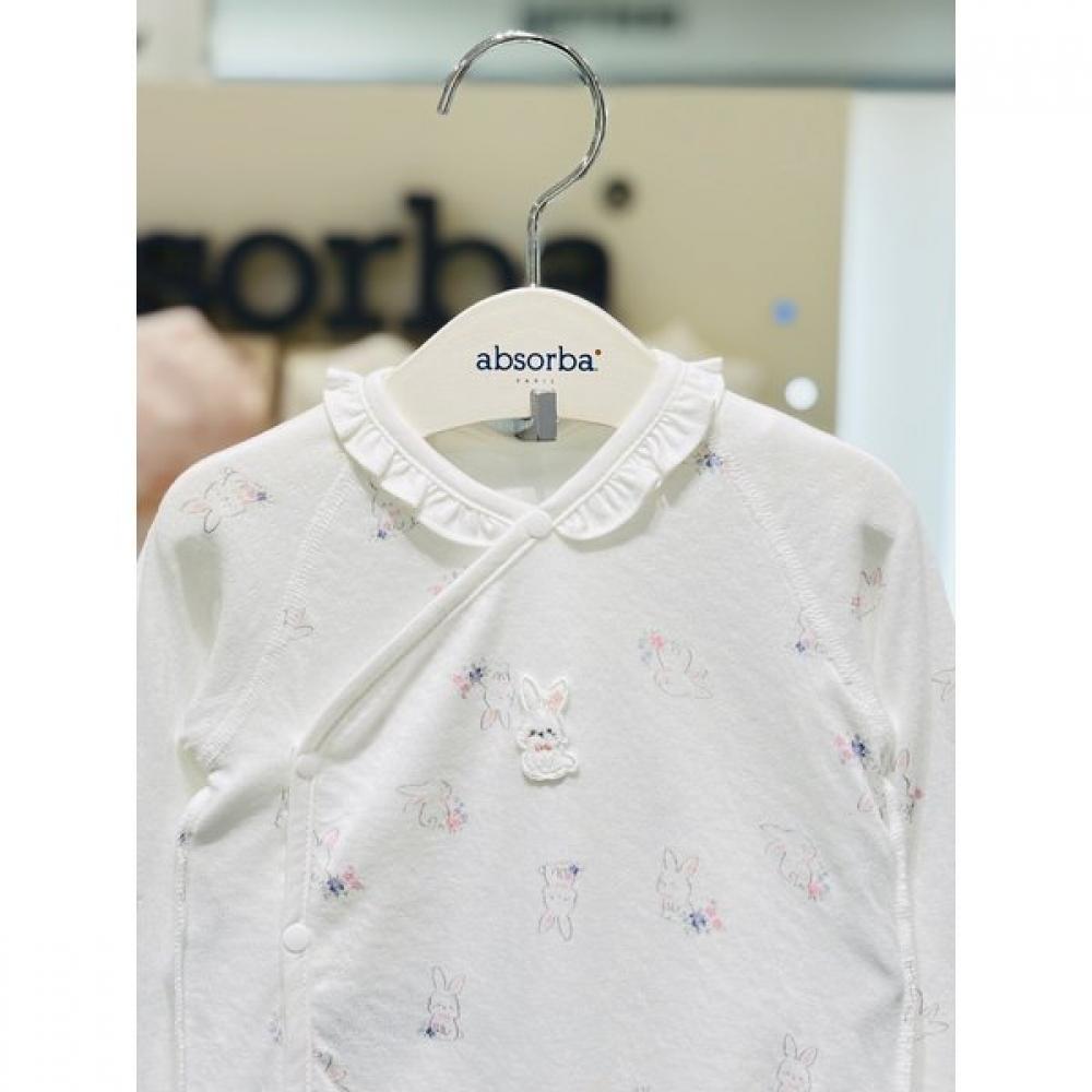 Absorba Girl Ribbon Cotton Modal Newborn Suit A2d10108