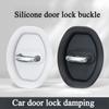 Silent Accessories Car Door Lock Buckle Protection Cover Black/White Protective Cover  Car