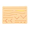 Reusable Silicone Suture Practice Pad for Medical Surgical Training Traumatic Wound Simulation Teaching Model Fake Skin Kit