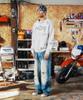 Худи на молнии Thevinylhouse Rodeo Washed Бежевое
