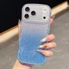 KEYSION Чехол для телефона с градиентом, блестками и стразами для iPhone 16 17 Pro Max Air 16 Plus, с волнистым краем, защитой камеры, противоударный