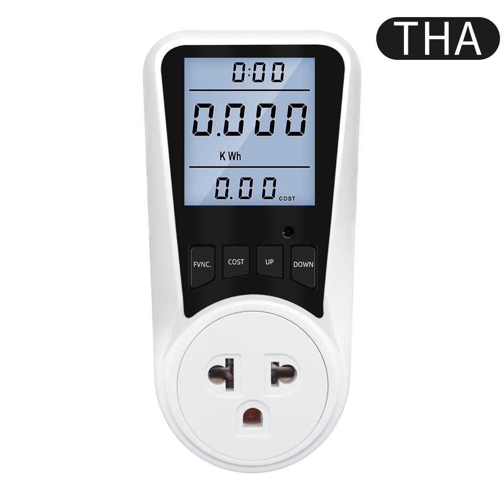 Digital Wattmeter AC Energy Socket Power Meter Electricity Usage Monitor Socket Kilowatt Wattage Voltage Meter with Backlight