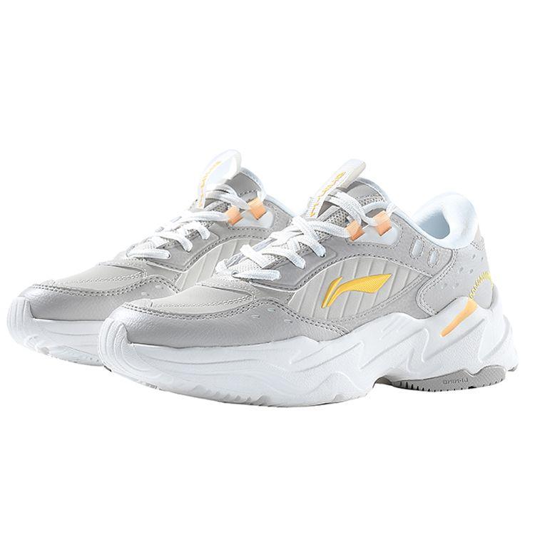 Li-Ning Кроссовки женские с низким верхом Shock Absorbation Rebound Cloud-Gray AGCR334-2
