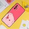 Cartoon Pig Case For Samsung Galaxy A55 A35 A25 A15 A51 A71 A12 A32 A52 A13 A33 A53 A14 A34 A54 Coque