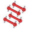 4 шт. алюминиевый сплав собачья кость приводной вал набор для Tamiya TT01 TT02 RC Car Upgrade PartsRed