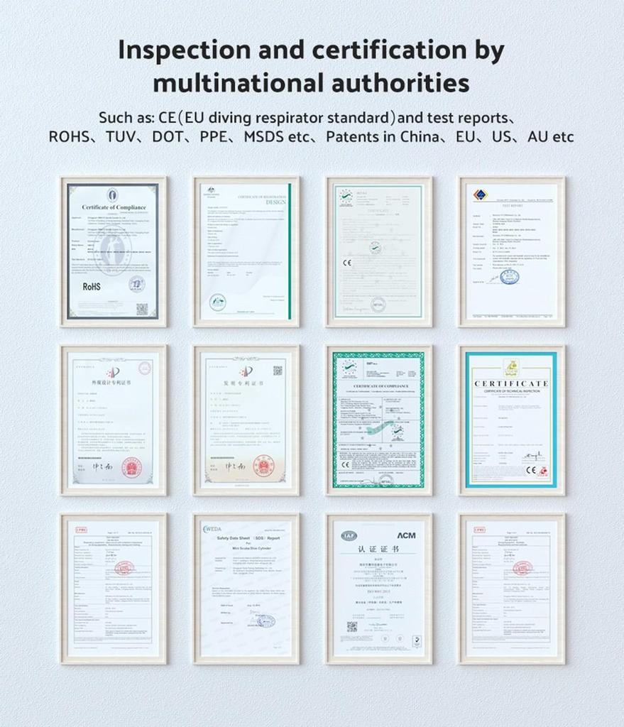 SMACO S400 Plus 1L Mini Scuba Diving Balloon для 15-20 минут использования Time Легкий и портативный комплект для дайвинга - зеленый