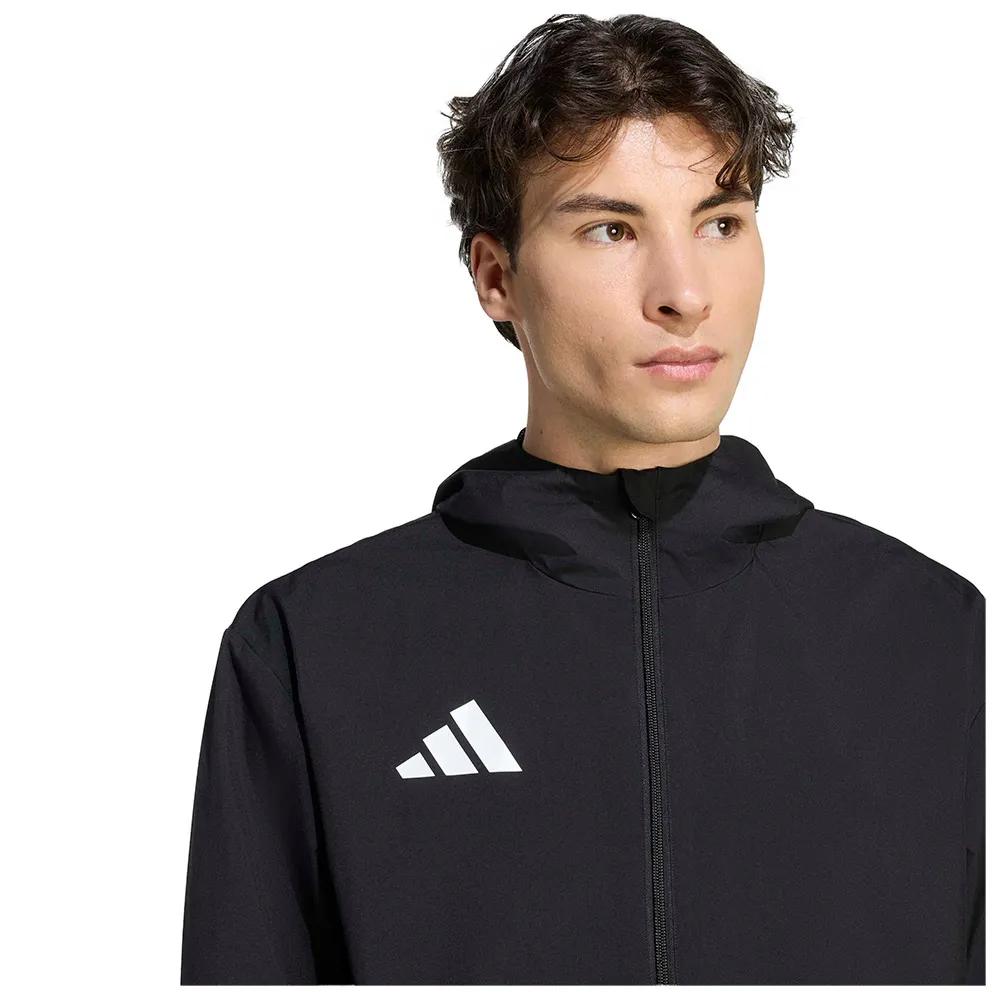Adidas Entrada 26 All Weather Jacket full-zip hooded black