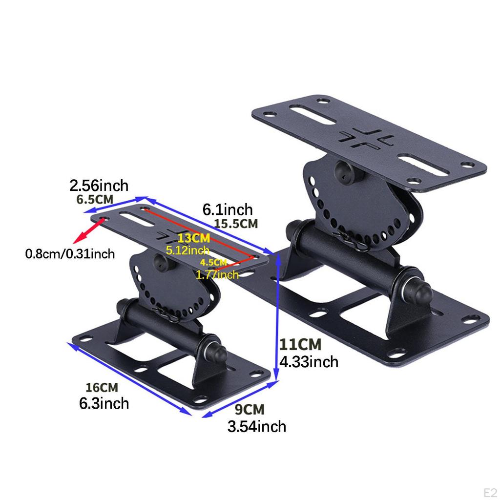 Speaker Wall Mount KTV Audio Shelf Adjustable Angle Holder Stand Universal Bracket for