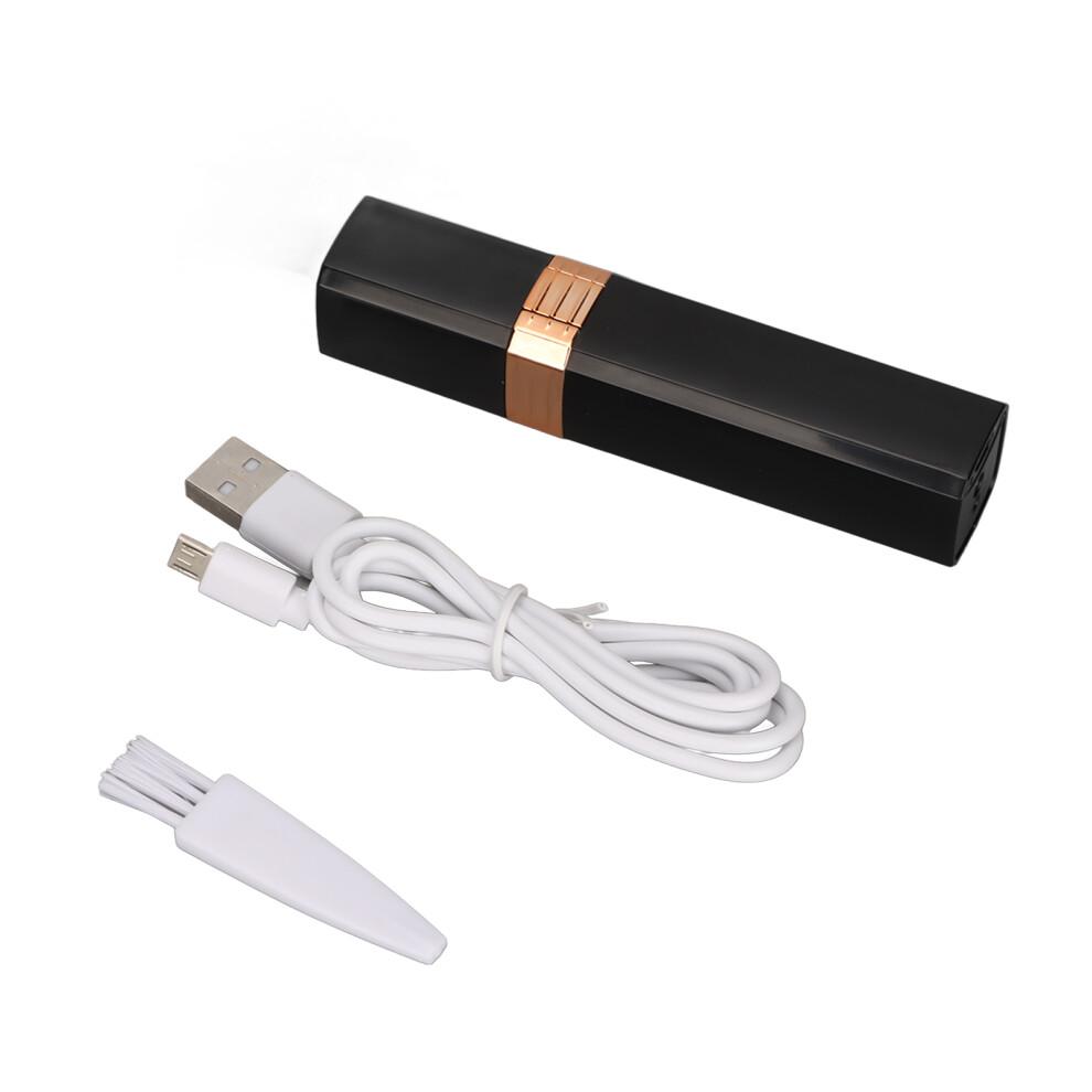 Tondeuse électrique pour le visage, trimmer portable pour les lèvres, rechargeable via USB 400mAh