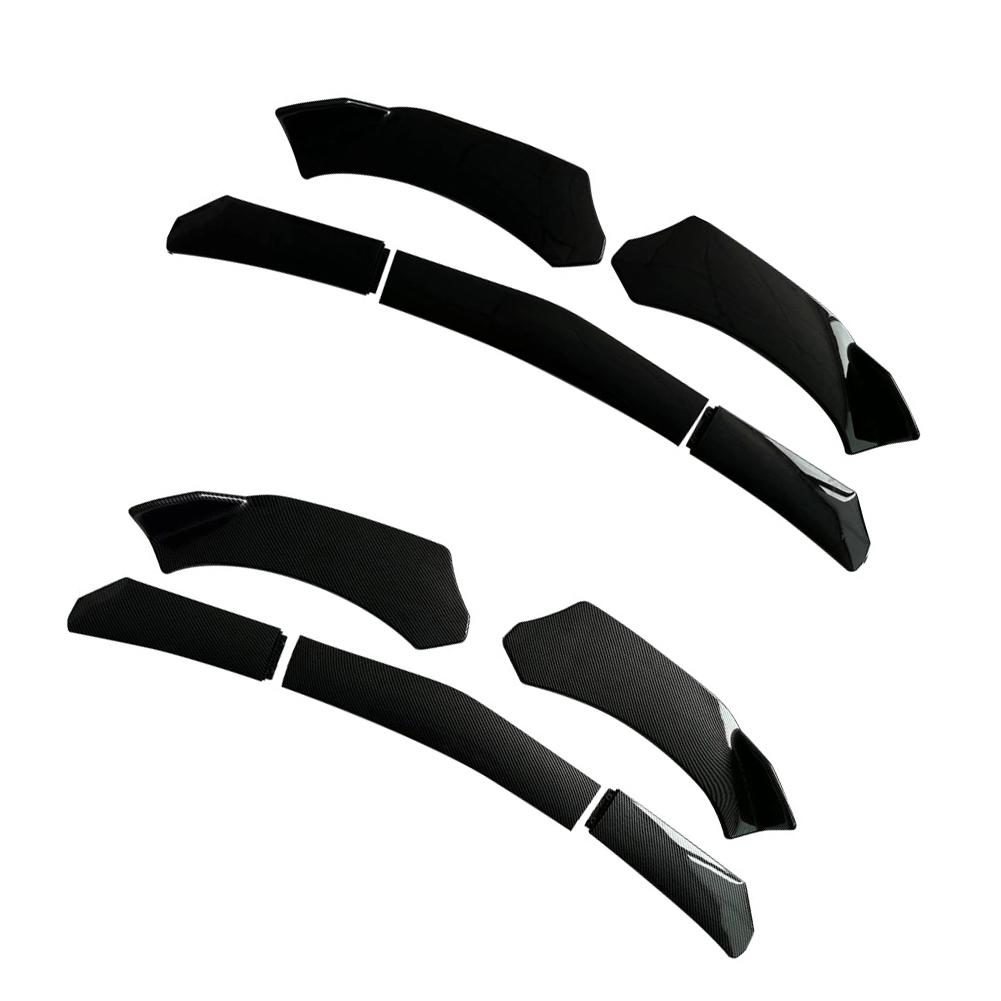 5 шт. универсальный автомобильный передний бампер губа комплект кузова сплиттер спойлер диффузор протектор 5-ступенчатый передний бампер губа сплиттер для большинства автомобилей