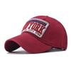 Cotton NEW YORK Large Letter Embroidered Baseball Cap for Men and Women Spring, Summer and Autumn Simple and Versatile Sunshade Cap