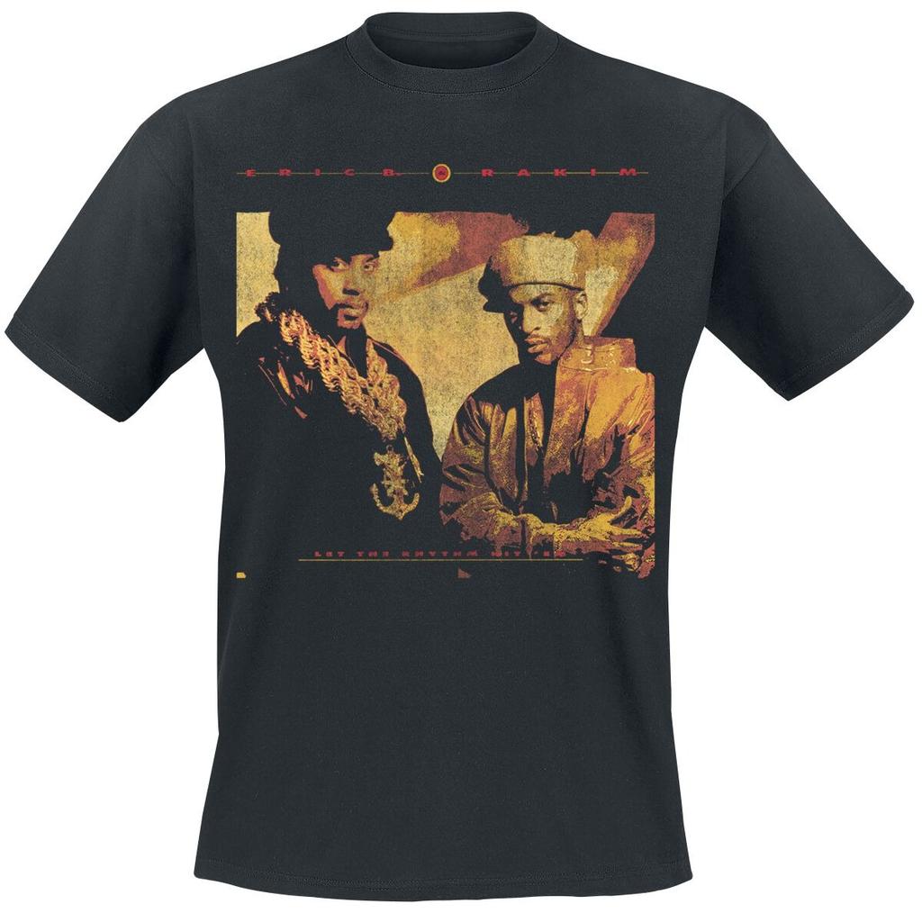 Eric B Rakim Vintage Portrait Double Sided Print T Shirt 100 Cotton Unisex Hip Hop Streetwear Fan Graphic Tee