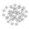 50pcs 14mm Crystal SnowFlake Buttons For Craft Hair Clip Decor