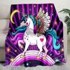 Unicorn Fantasy Blanket Soft Comfortable All Seasons Perfect Sofa Office Nap Travel Birthday Gift Christmas Present
