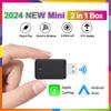 Новый беспроводной адаптер CarPlay Android Auto 2в1 Смарт Мини-бокс USB Plug&Play Bluetooth WiFi Быстрое подключение Универсальный блок CarPlay