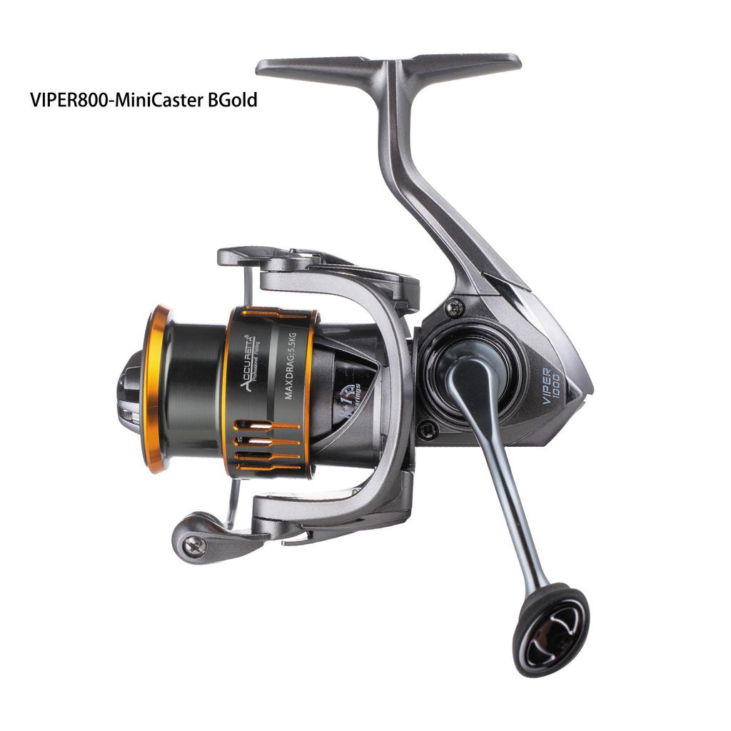 Mavllos VIPER 155g Bass Spinning Reel Drag Power 6kg Gear Ratio  5.2:1 Shallow Aluminum Spool Carbon Light Saltwater Spinning Fishing Reel
