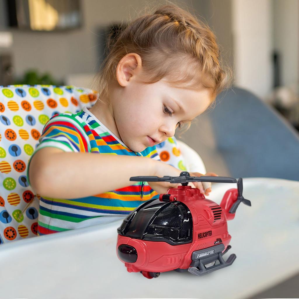 Имитация модели вертолета с вращением, подходит для подарков на день рождения для мальчиков и девочек